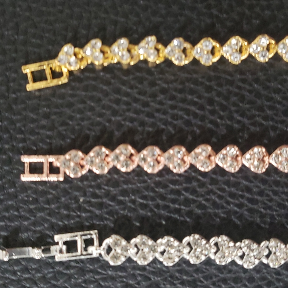 Beautiful Rhinestone Chain Bracelets - Picture 8 of 11